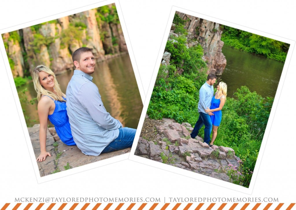 taylored photo memories | south dakota wedding photographer | palisades park engagement session