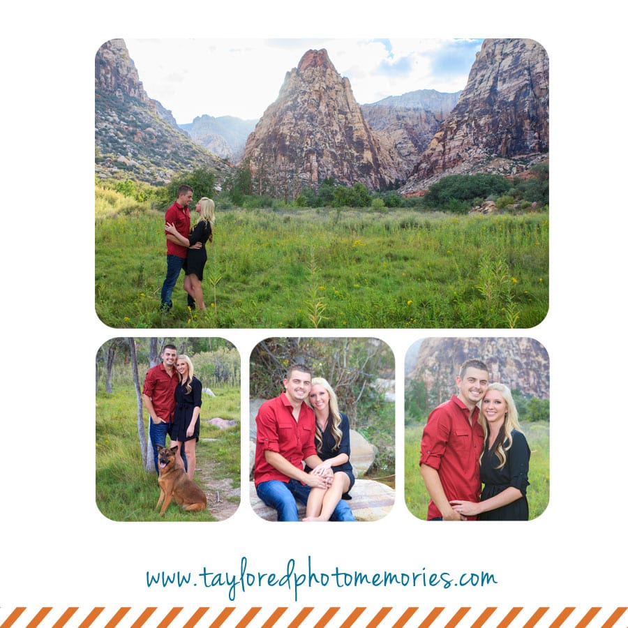 las vegas engagement session red rock canyon