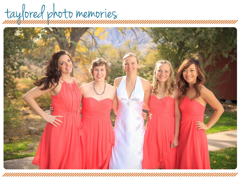Bride and Bridesmaids at Spring Mountain Ranch | spring mountain ranch las vegas wedding