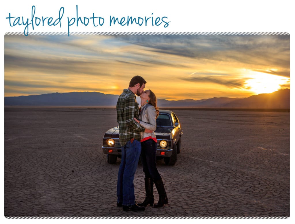 Sunset Photo Shoot at the Dry Lake Bed in Las Vegas NV || Vintage Car Photo Shoot