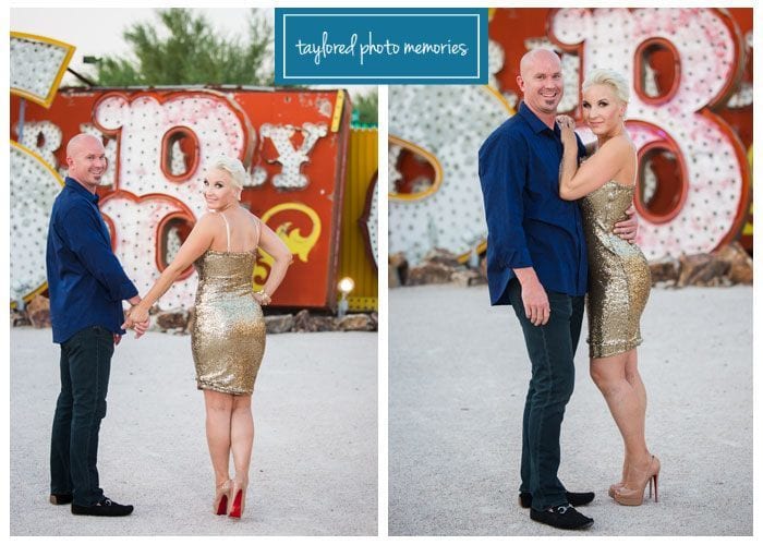Las Vegas Wedding Photographer // Neon Museum Photo Shoot // Little White Wedding Chapel 
