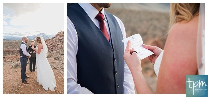 Red Rock Canyon Winter Wedding