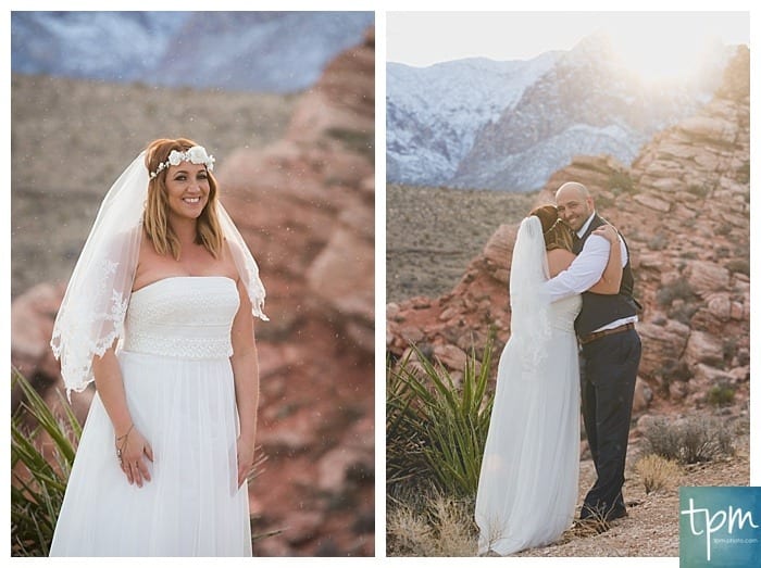 Red Rock Canyon Winter Wedding