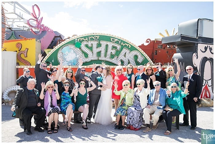las vegas photographers, edgy wedding photographers, neon museum wedding