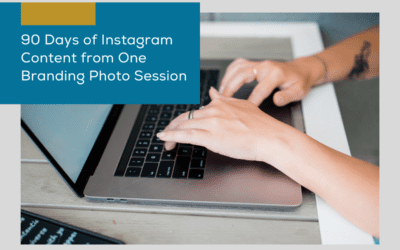 90 Days of Instagram Content from One Branding Photo Session